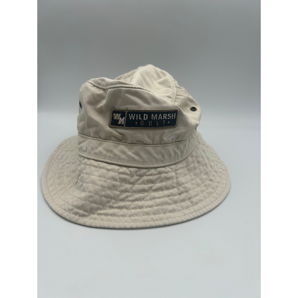 Imperial Wild Marsh Golf Bucket Hat Tan Cotton Sun Hat Mens OSFM B1205